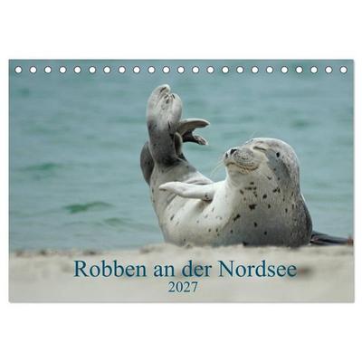 Robben an der Nordsee (Tischkalender 2027 DIN A5 quer), CALVENDO Monatskalender
