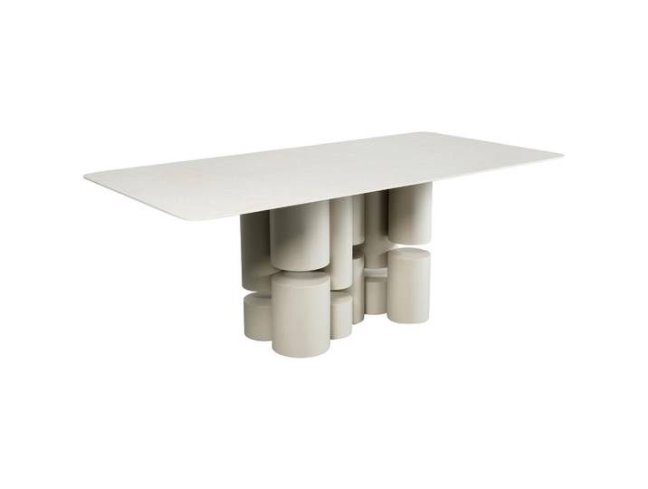 Belluti Esstisch, Beige, Keramik, rechteckig, Säule, 100x76x200 cm, Esszimmer, Tische, Esstische, Esstische Keramik