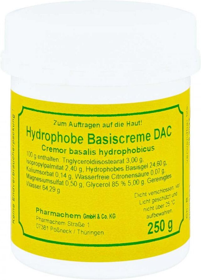 Hydrophobe Basiscreme Dac 250g