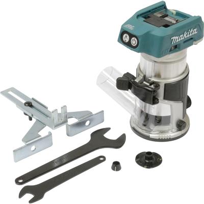 Akku-Multifunktionsfräse MAKITA "DRT50Z", blau, Fräsmaschinen, ohne Akku und Ladegerät