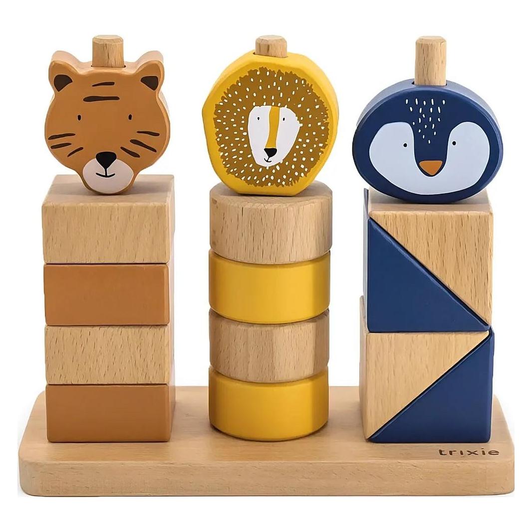 Trixie Baby Holz Stapel-Spiel mit Tieren (B0CWNY2L53)