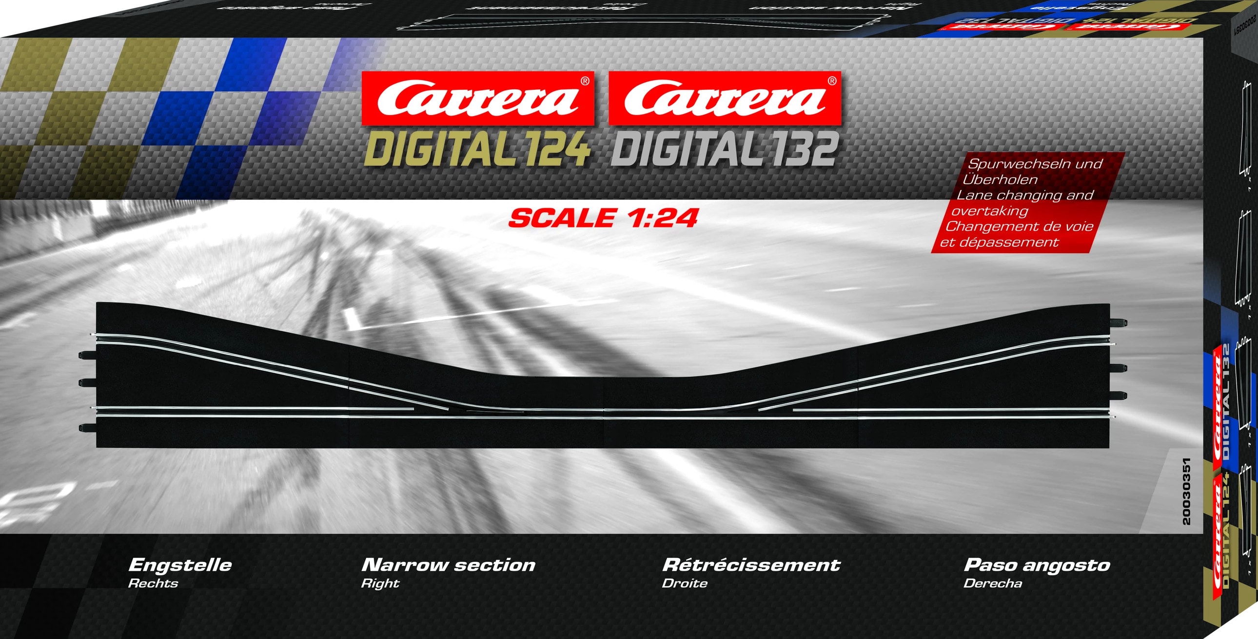 Carrera Digital 124 Digitale Engstelle, rechts