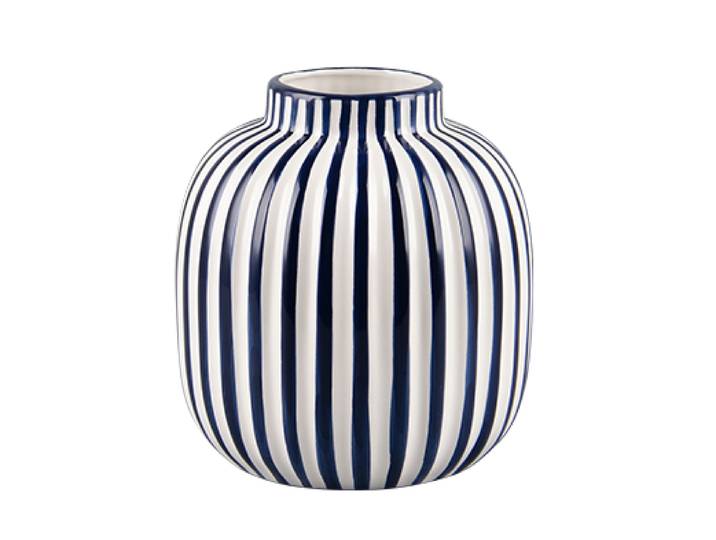 Vase en céramique rayure verticale ZEBRA