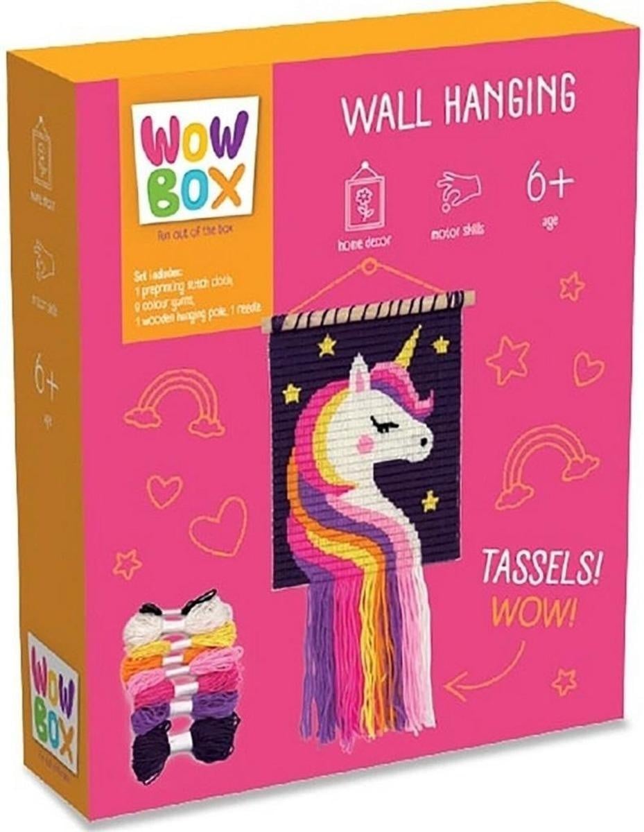 WOW BOX Creatieve set: Macramé Eenhoorn voor kinderen