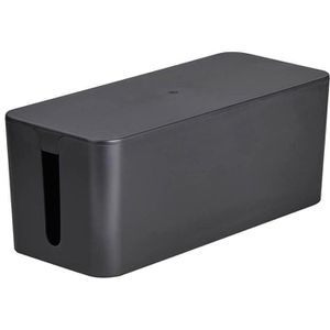 MediaRange Kabelbox MRCS307, aus Kunststoff, schwarz, 32 x 14 x 13 cm