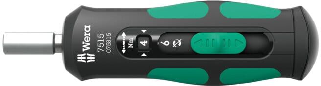 Tournevis dynamométrique Wera Kraftform Safe-Torque Speed, 2-6 Nm, 1/4