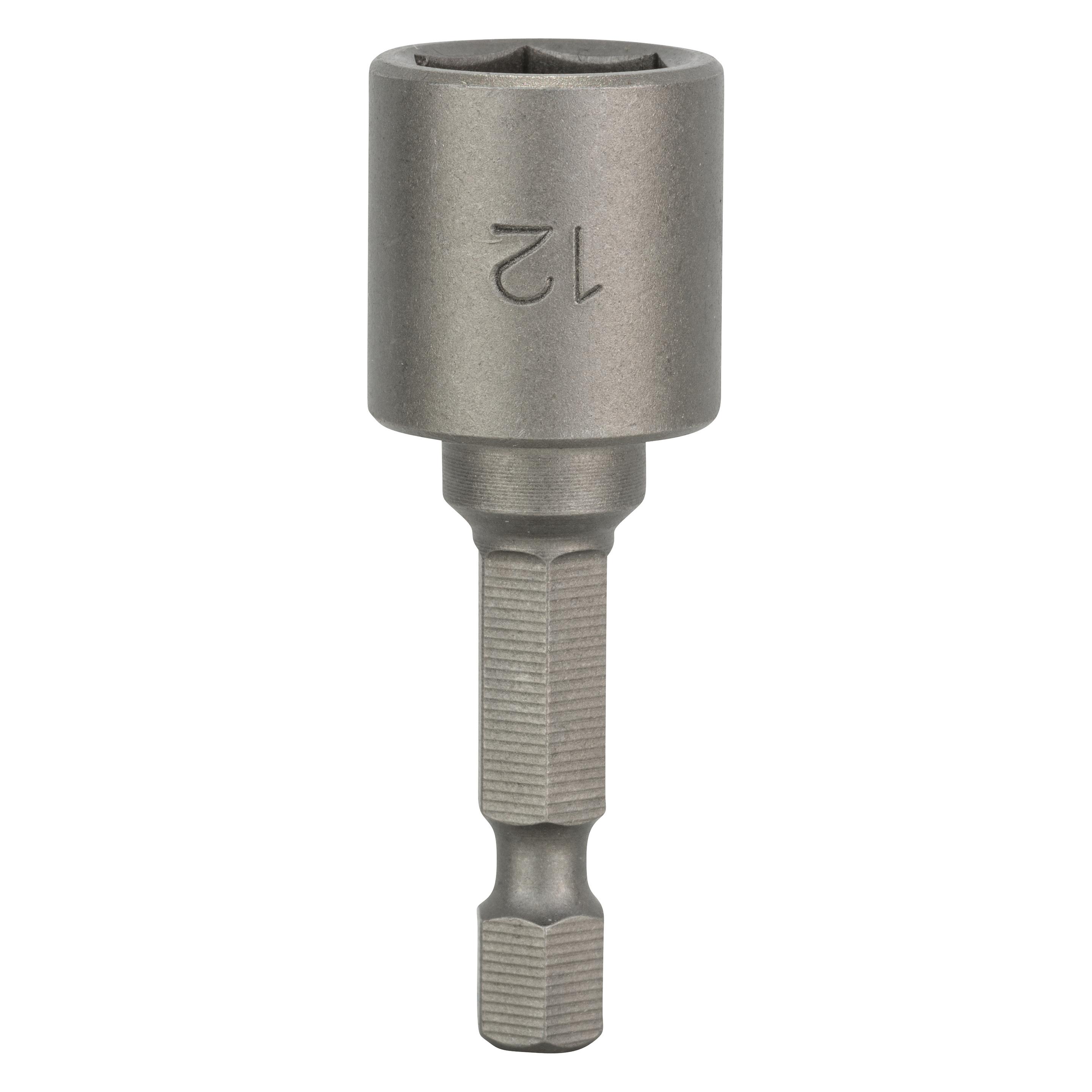 Bosch Professional Zubehör Steckschlüssel, 50 x 12 mm, M 7, mit Magnet (12 mm) (2608550090)