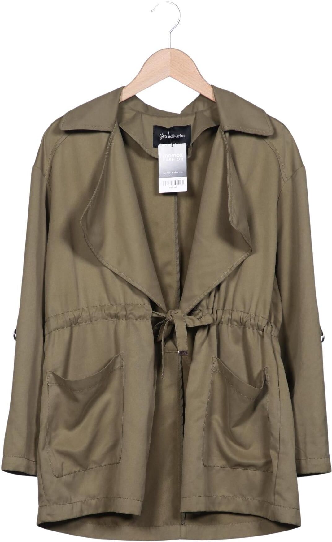 Stradivarius Damen Jacke, Grün, Gr. S, Synthetik - Second Hand