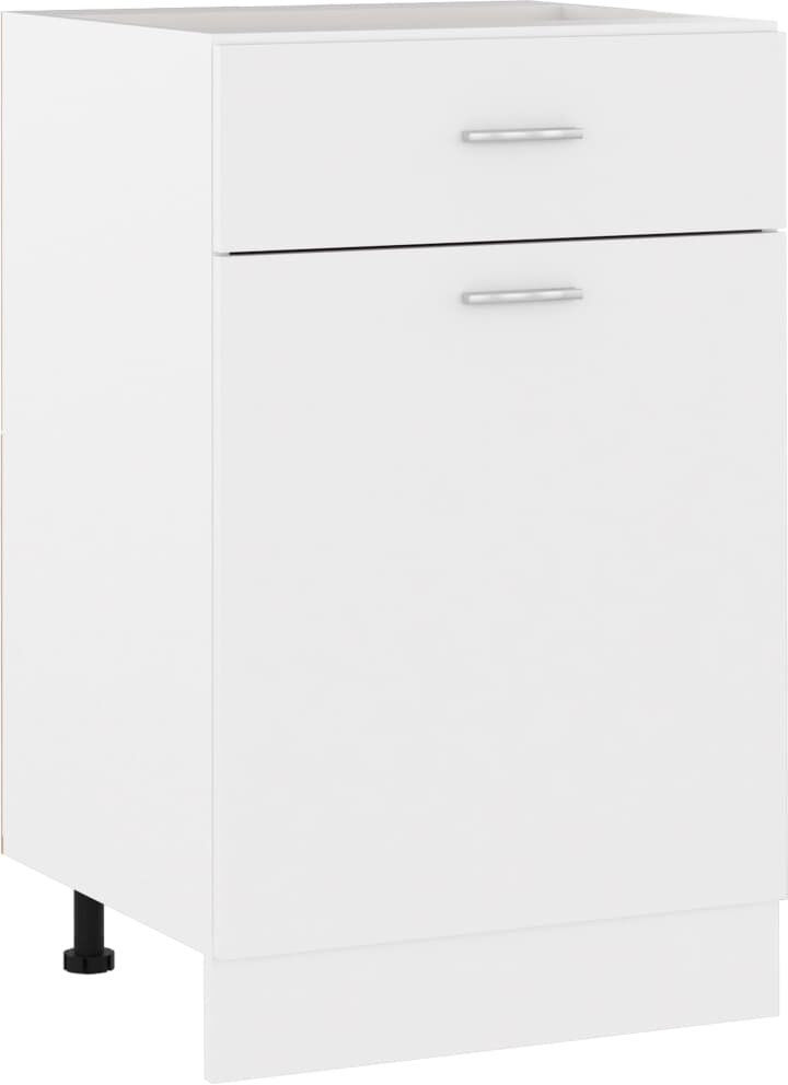 Latitude Run Lyon Drawer Bottom Cabinet Lyon White 81.5cm H X 50cm W X 45.97cm D