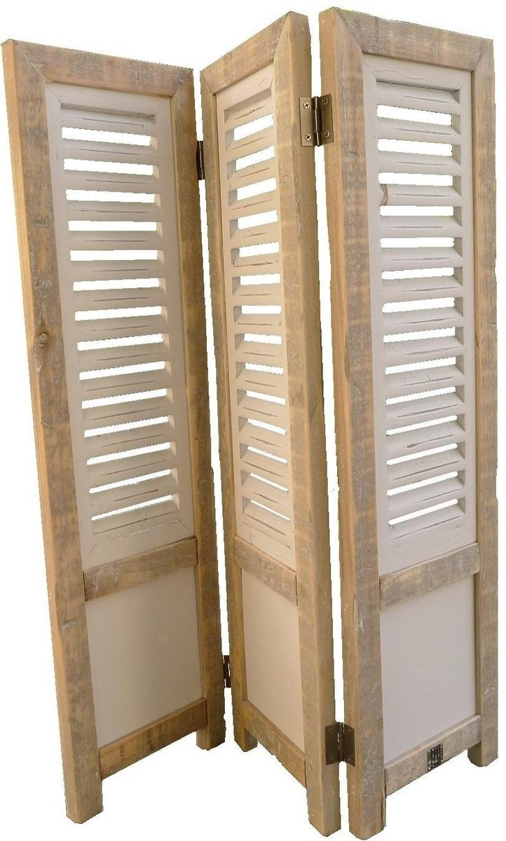 Landelijke houten raamscherm shutter breedte: 70 cm