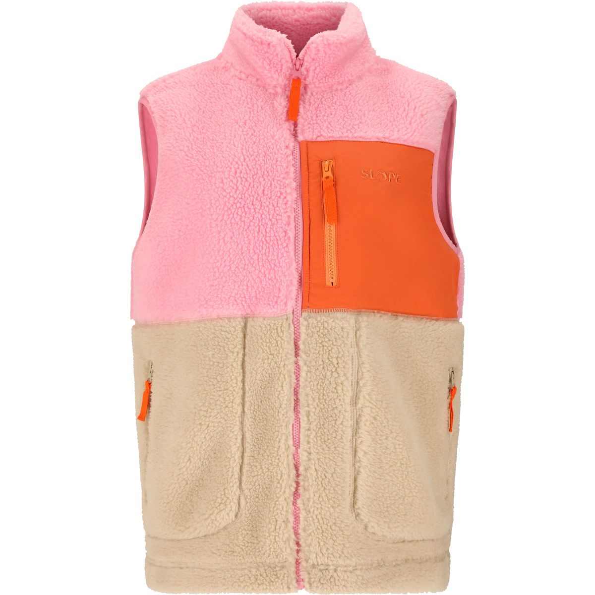 Slope Katau W Teddy Fleece Vest prism pink (4047) S SL264037-4047-S