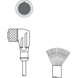 Leuze Anschlussleitung KD U-M23-JW-P1-100