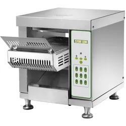 Toaster mit kontinuierlichem Zyklus. Struktur aus rostfreiem Stahl. Abmessungen 340x690 h400 mm. EasyLine von FIMAR. Modell CVT1