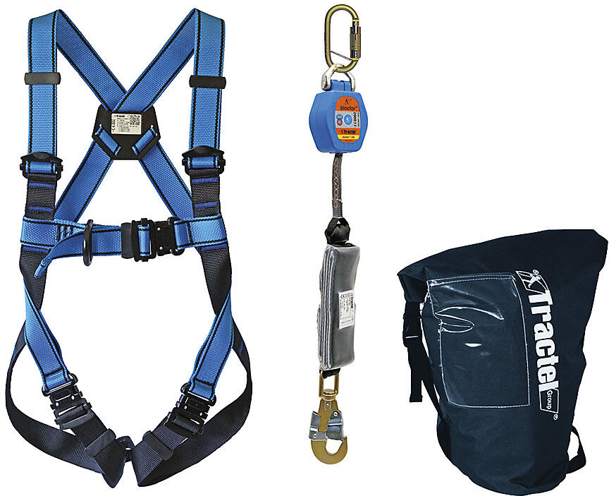 kaiserkraft PSA-Fallschutz-Set Hubarbeitsbühnen HSG Profi, Tragfähigkeit 150 kg, XL