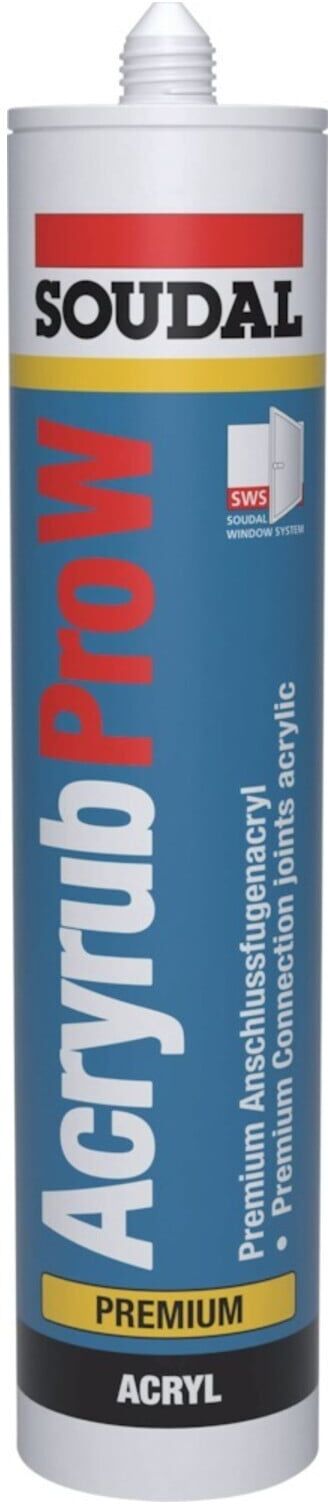 Soudal Acryrub Pro-W schwarz, Dichtstoff 310ml (5411183127456)
