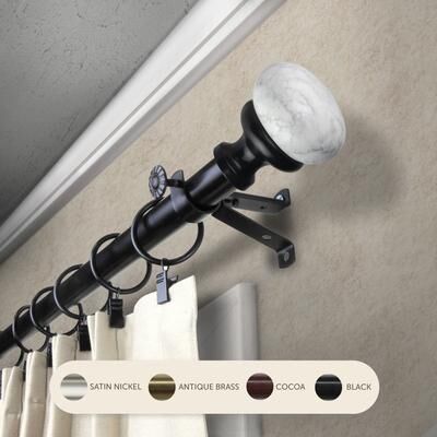 InStyleDesign Alf Adjustable Curtain Rod 13/16 inch dia.