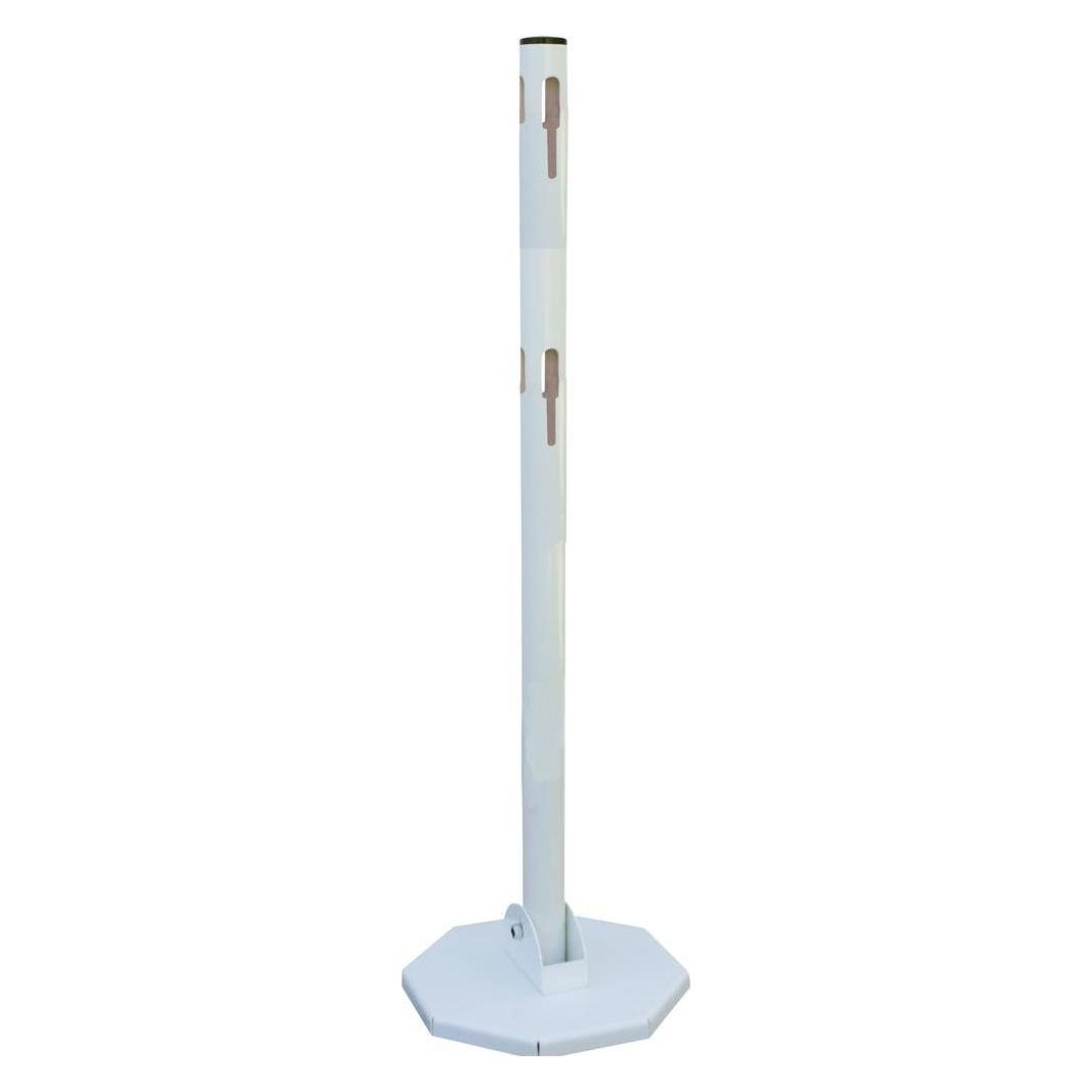 Viso BSP100B Weiss gefaltete Metalpfosten mit Basis O x H 50 mm 1000 (BSP100B)