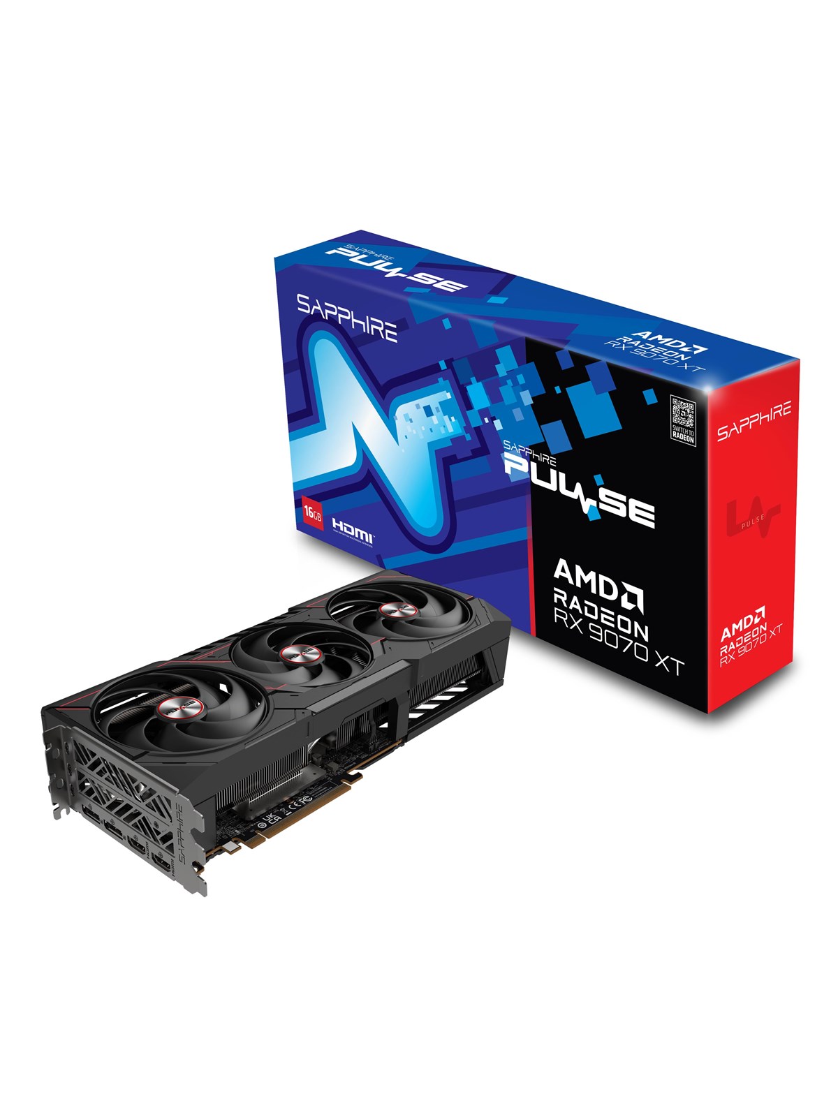 Sapphire Radeon RX 9070 XT Pulse - 16GB GDDR6 RAM - Grafikkarte