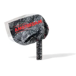 Crumpled City From The Air Amsterdam Landkarte