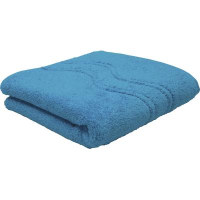 Handtuch ROSS "Cashmere feeling", blau (petrol), B:50cm L:100cm, Frottier, Baumwolle, Handtücher, 100% Baumwolle, mit Wellen-Bordüre, große Farbauswahl