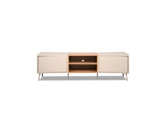 Mid.you Lowboard, Sandfarben, Eiche Artisan, Kunststoff, 175x50x37.5 cm, stehend, Wohnzimmer, TV Möbel, Lowboards, Lowboards stehend