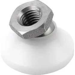 GELENKTELLER D1=M06, D=20, H=15, FORM:D, POM, KOMP:EDELSTAHL