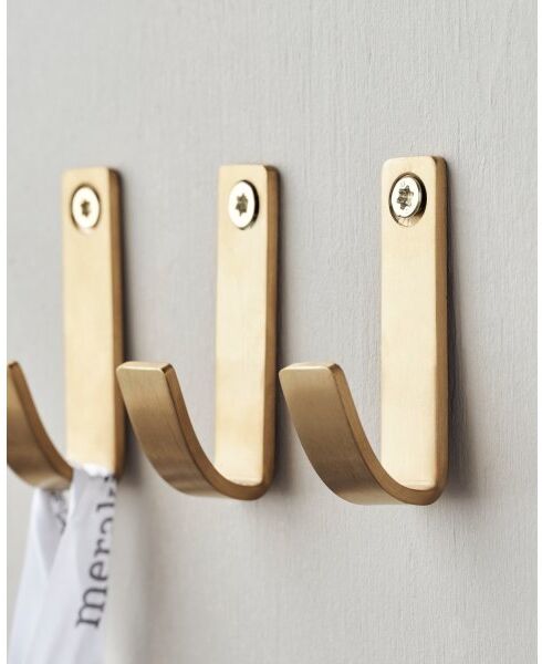 Meraki Knage, 3stk, Børstet Messing-Finish