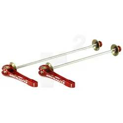 EXTRALITE Schnellspanner Set Rennrad Streeters rot