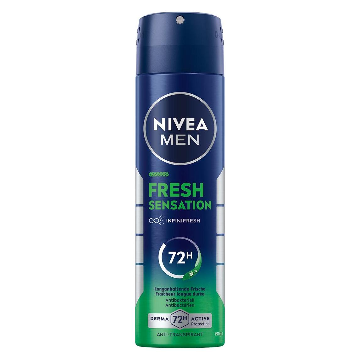 NIVEA Men Fresh Sensation Spray (Spray, 150 ml) (4006000003405)