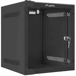 Lanberg WF10-2306-10B (6 HE, 10 Zoll Rack), Serverschrank, Schwarz