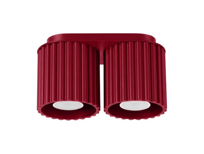Plafonnier Aluminium Bourgogne GU10 2 Aura