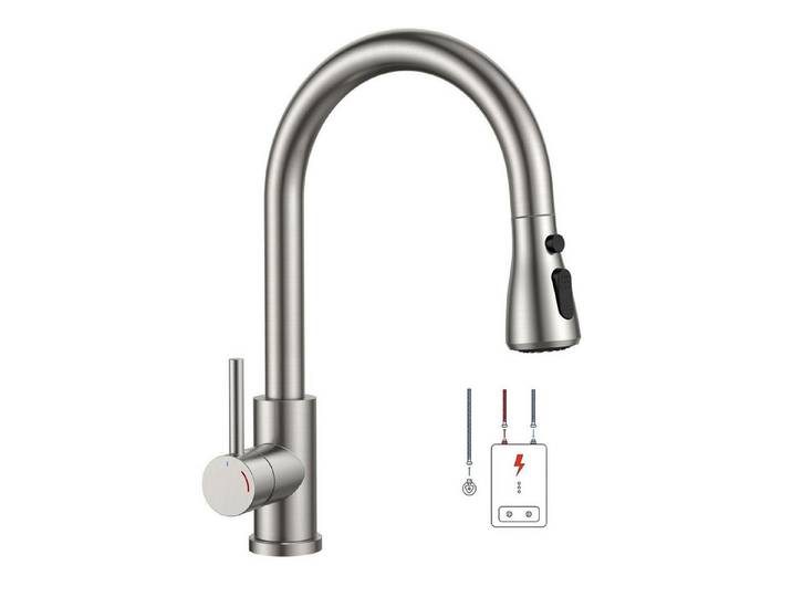 LuxusKollektion Küchenarmatur Küchenarmatur Ausziehbar Edelstahl (1-St)