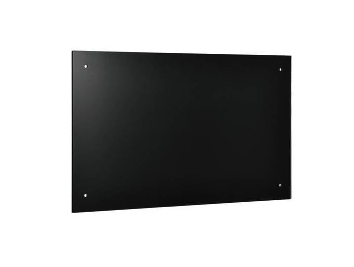 Fond de hotte 70 x 40 cm avec fixation verre noir