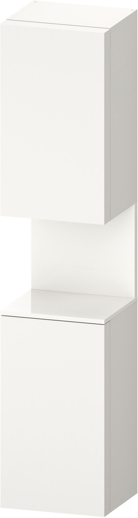 Duravit Hochschrank Qatego 40x36x1760cm, 2 T, An re, we hgl/we matt (QA1346R22840000)