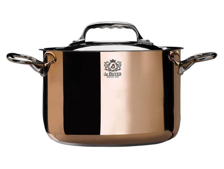 de Buyer Kochtopf De Buyer Prima Matera Bratentopf Kupfer/Edels. hoch 24cm ind.