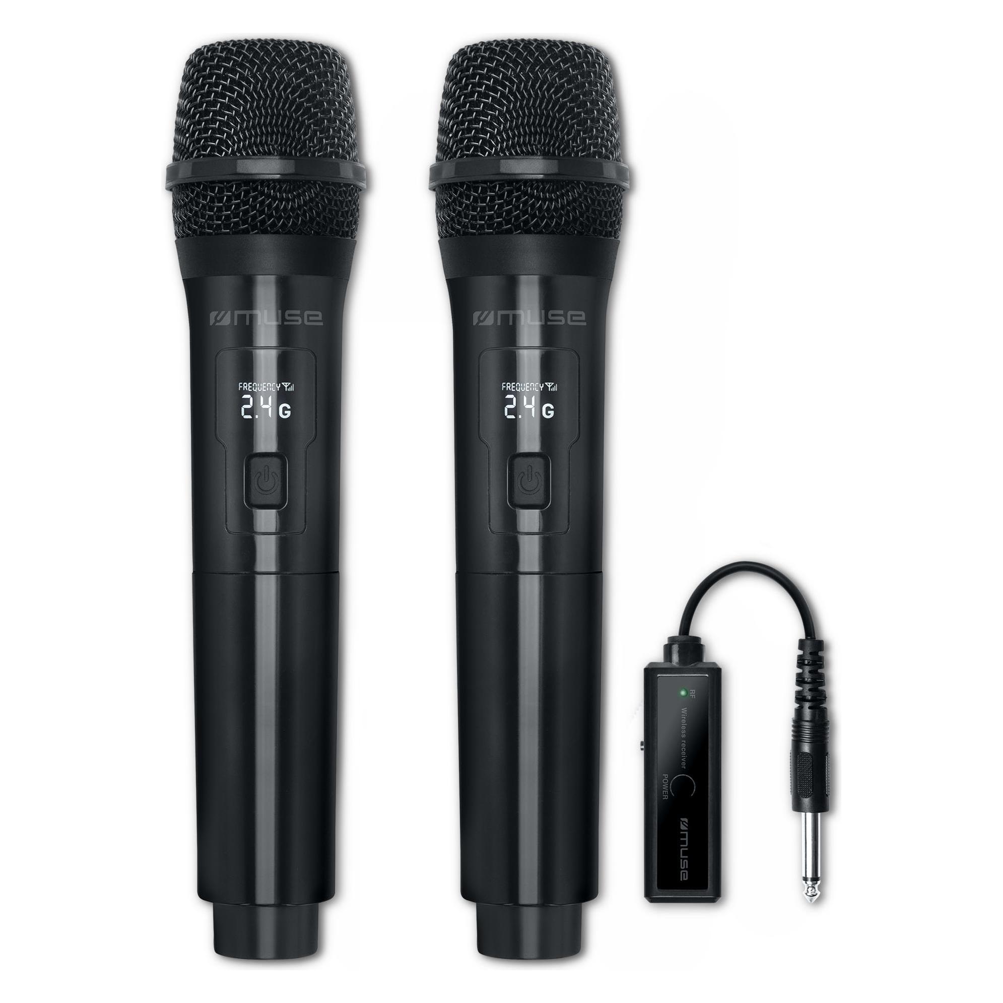 Muse Sonstiges Computerzubehör | Pack 2 drahtlose Mikrofone | MC-50 WI | Schwarz (MC-50 WI)