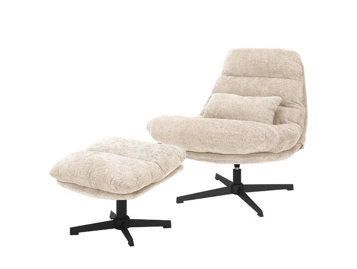 Relaxsessel SKADO Beige/Beige Chenille Ipek 84 x 88 x 94cm
