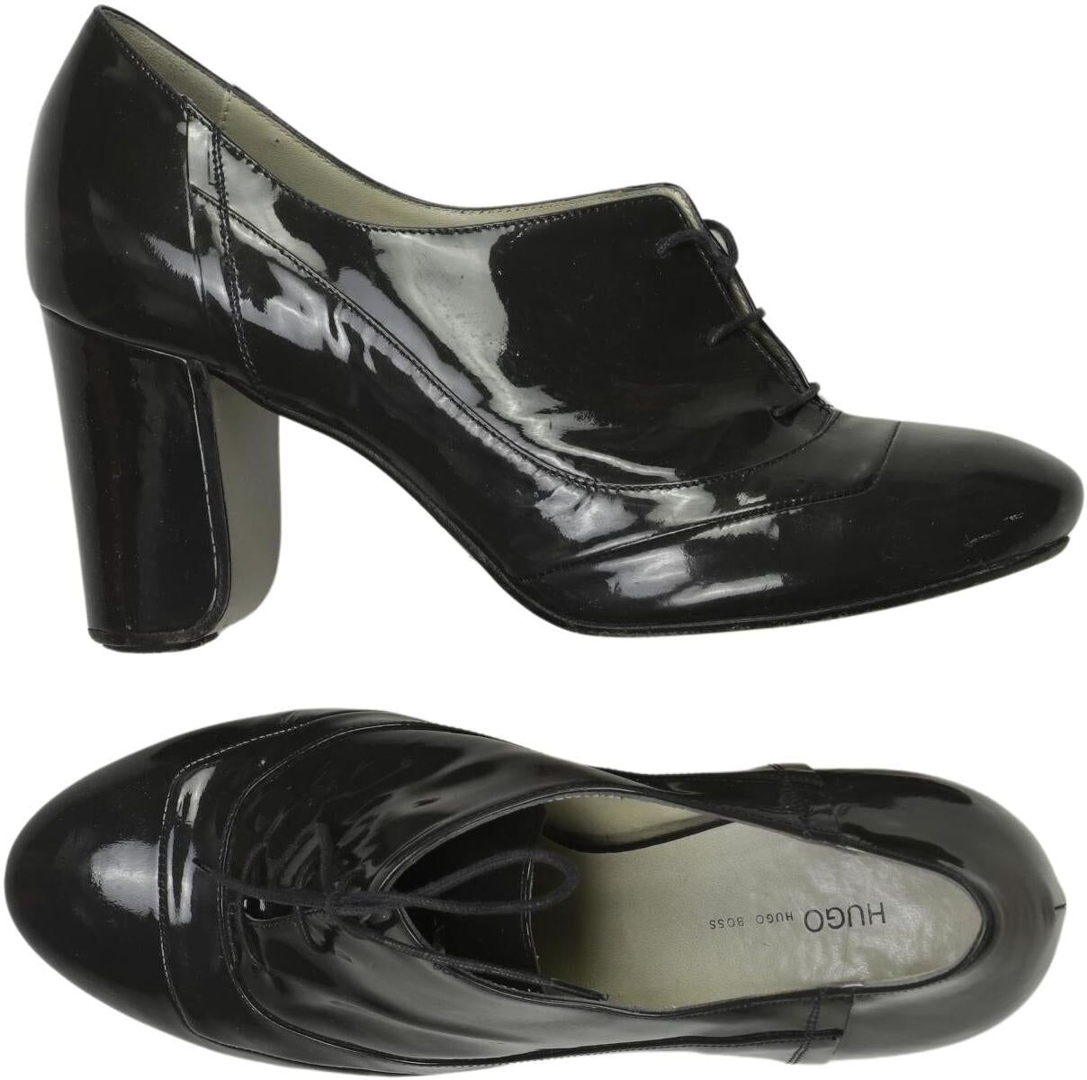 Hugo by Hugo Boss Damen Halbschuh, Schwarz, Gr. EU 38.5, Leder - Second Hand