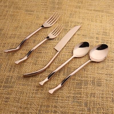 INOX ARTISANS Twig Bronze PVD 5 Pcs. Flatware Set