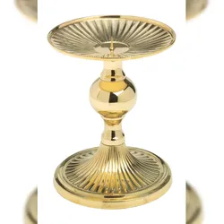 Scheibenleuchter H 15 cm D 13 cm, 15 cm, Messing, gold