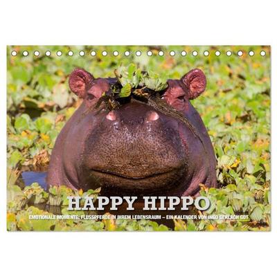 Emotionale Momente. Happy Hippo / CH-Version (Tischkalender 2026 DIN A5 quer), CALVENDO Monatskalender