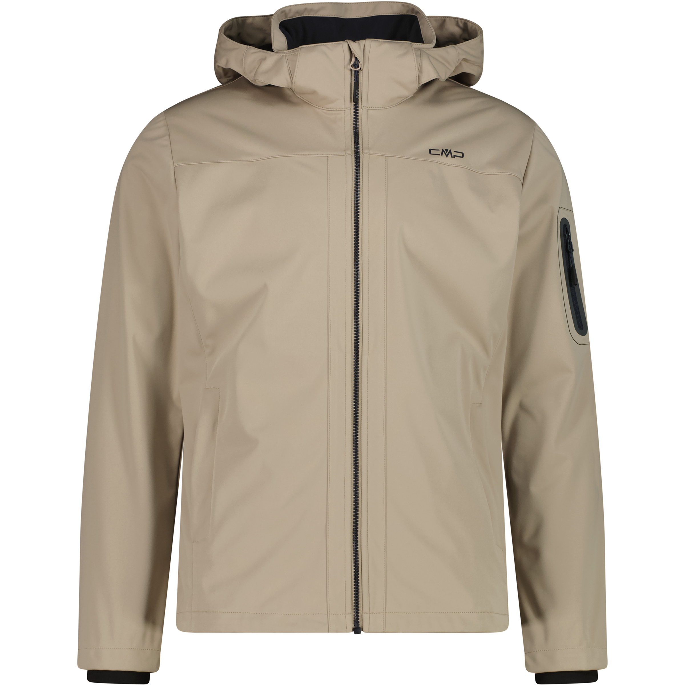 CMP Light Softshell Herren Softshelljacke beige Größe L Trekking Wasserabweisend Wasserabweisend