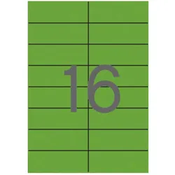 Apli, Etiketten, Self-adhesive labels 105 x 37mm Green