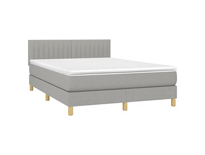 KTHLBRH Bettgestell, Grau, Beton, aus technischem Holz Minimalistisches Design, mit integriertem Behälter, einfache Montage, feuchtes Tuch