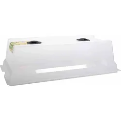 EDA Hochbeetdeckel VEG&Table City, 76x20x38,5 cm, aus Kunststoff in transparent