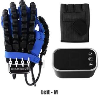 Inspired Finds Rehabilitation Robot Gloves Finger & Hand Therapy Exerciser For Stroke, Hemiplegia, And Cerebral Infarction Recovery left M