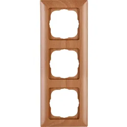 Kopp 306715060 MILANO - Abdeckrahmen 3-fach, Farbe: buche