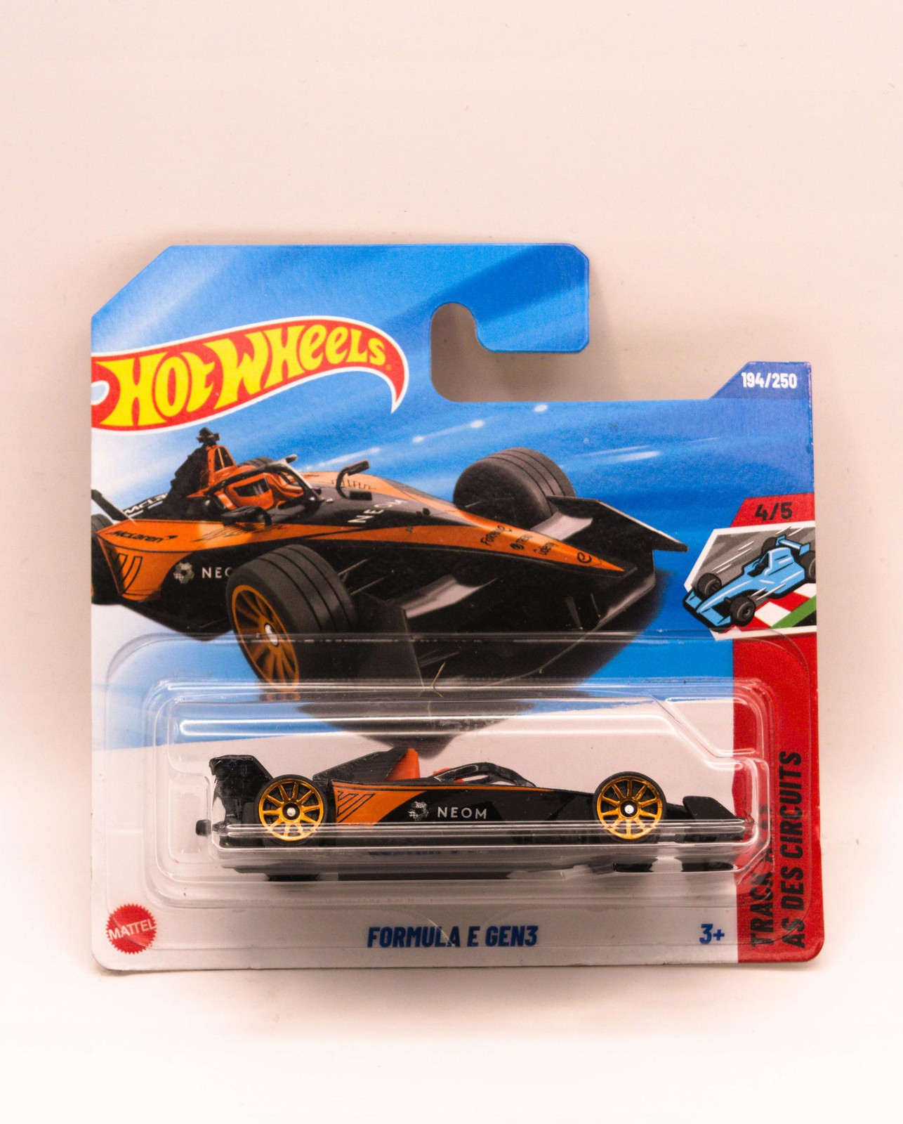 Hot Wheels Formula E Gen3 McLaren, Oranje, 2025