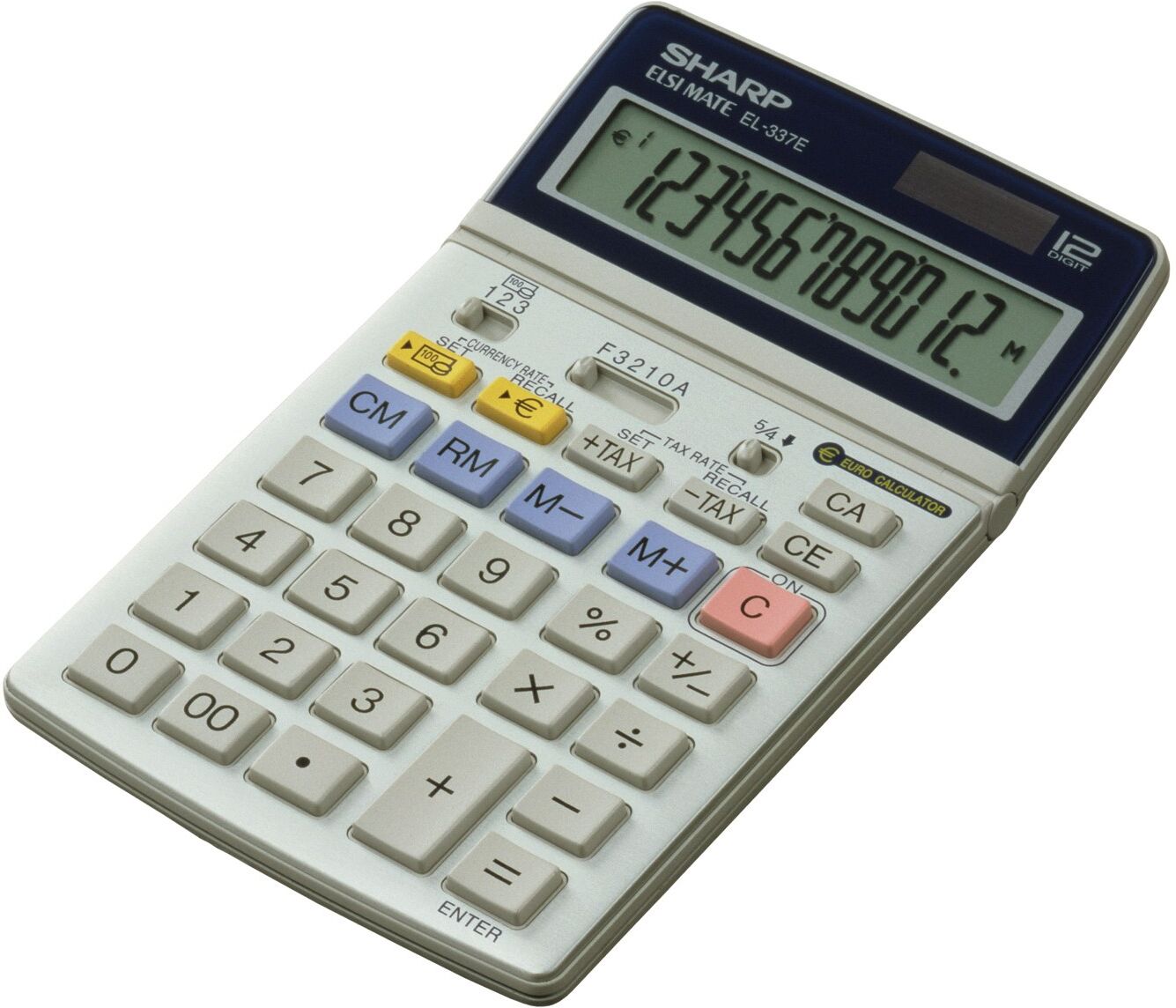 Sharp EL-337C 12-Digit Semi-Desktop Calculator