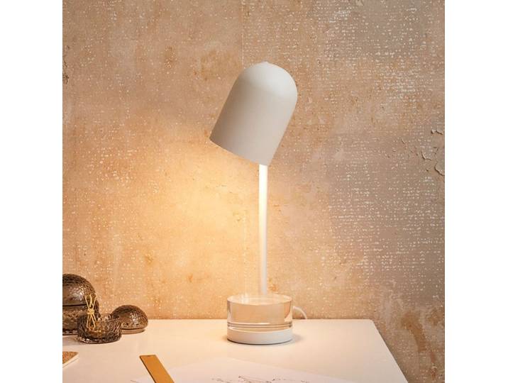Lampe à poser Luceo Blanc/Transparent - AYTM - Salon / séjour - Design - Métal - À ampoule unique